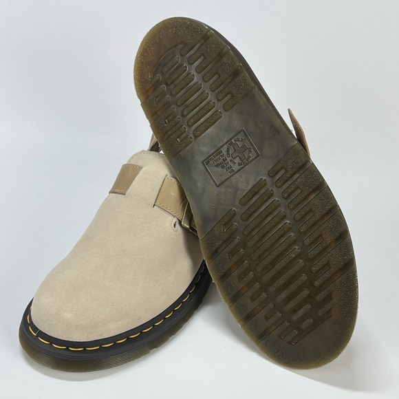 Dr. Martens Jorge II Suede & Leather Slingback Mules Shoes Beige Men\'s Size 10 main image 6